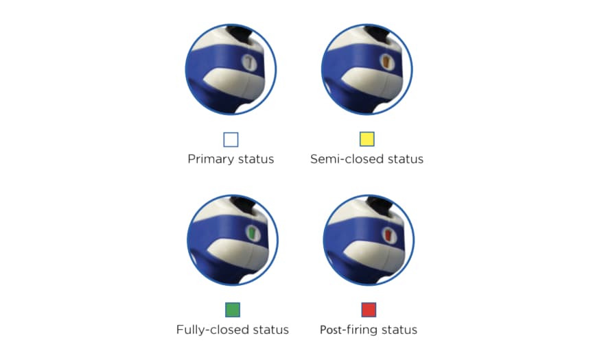 Color indicator window