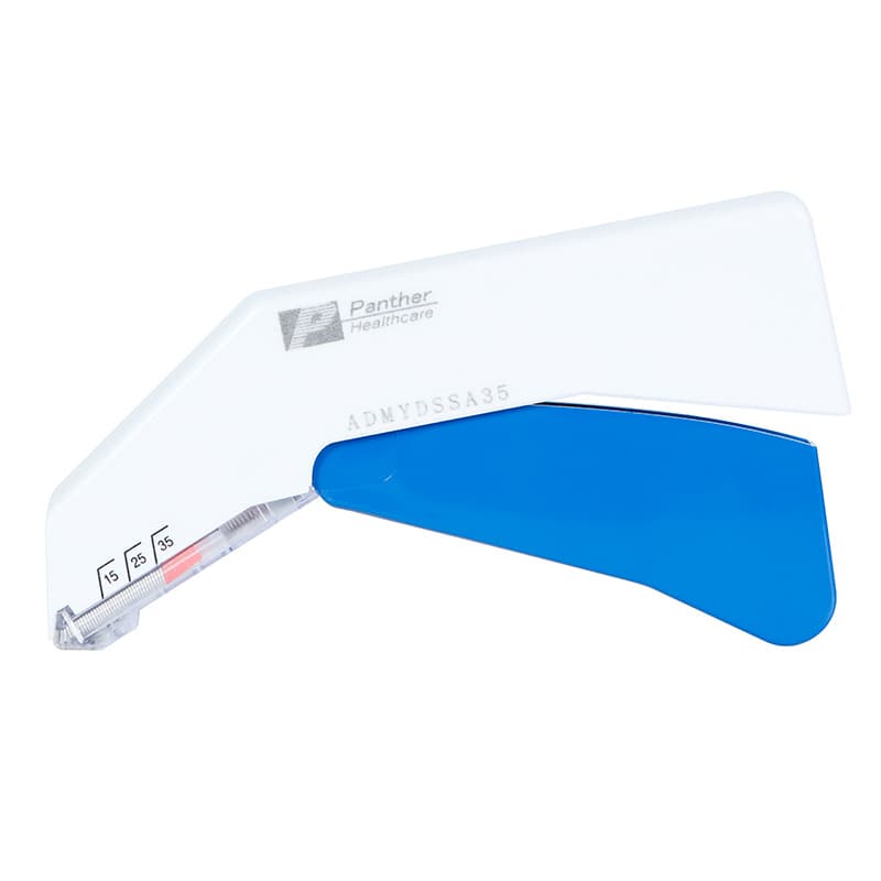 Skin stapler feature view